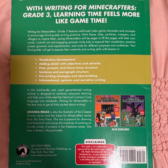 Minecraft Writing and Handwriting Workbook Set - Picture 3 of 5